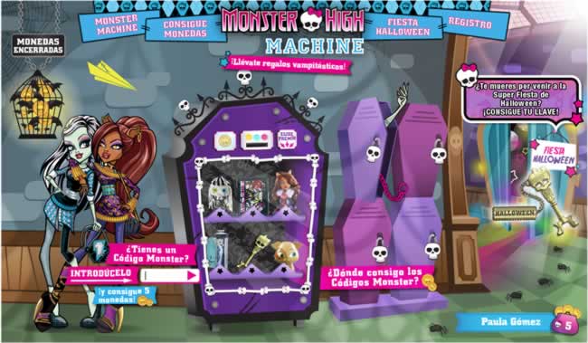 Esta es la "Monster Machine". ¿Has tenido la suerte de conseguir algún premio?