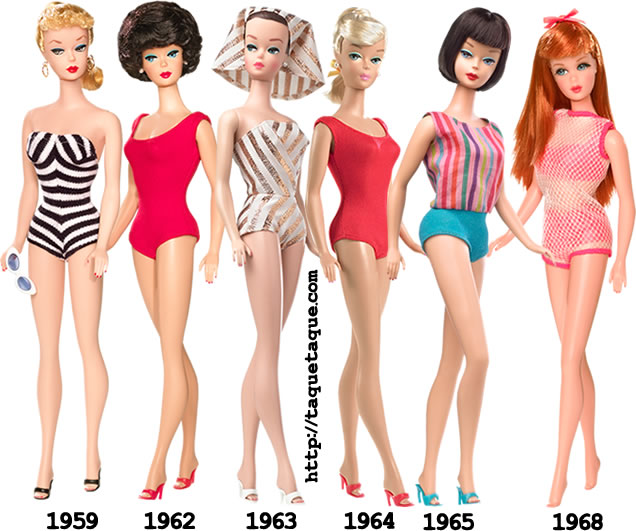 Barbies de los '50 y '60 Barbies de los '50 y '60