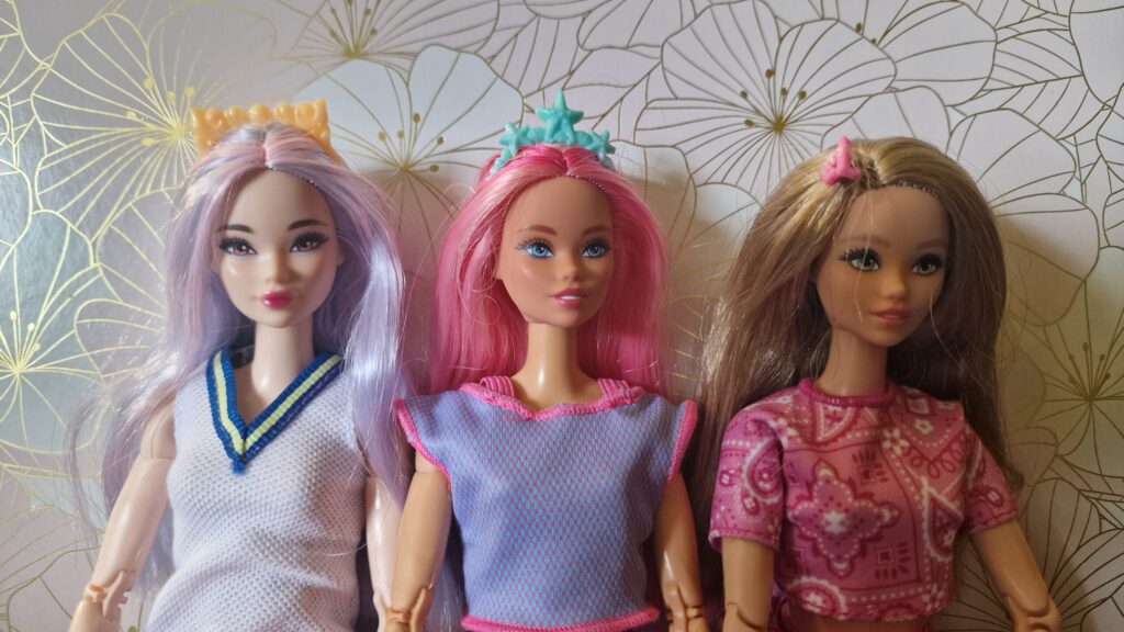 Mis tres Barbies con el molde Odile
